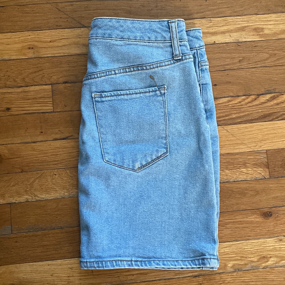 Universal Thread Light Blue Denim Midi Skirt